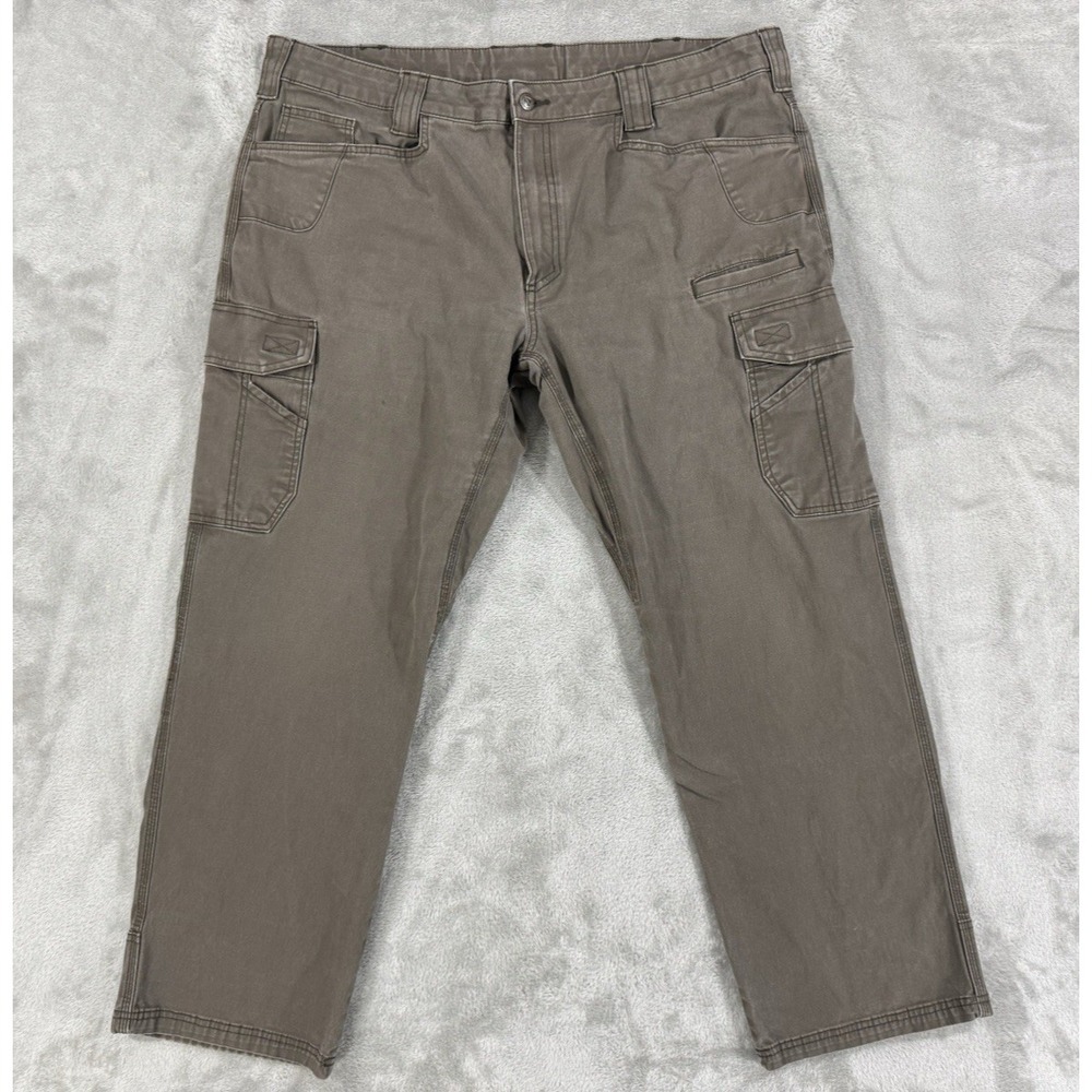 Noble Outfitters Pants Mens 42x30 Gusseted Canvas‎ Carpenter Cargo Hammer Loop